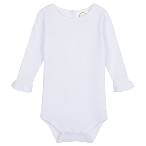 Girl's Long Sleeve Ruffle Onesie