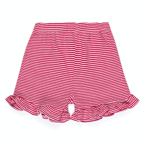 Girls Signature Striped Ruffle Shorts