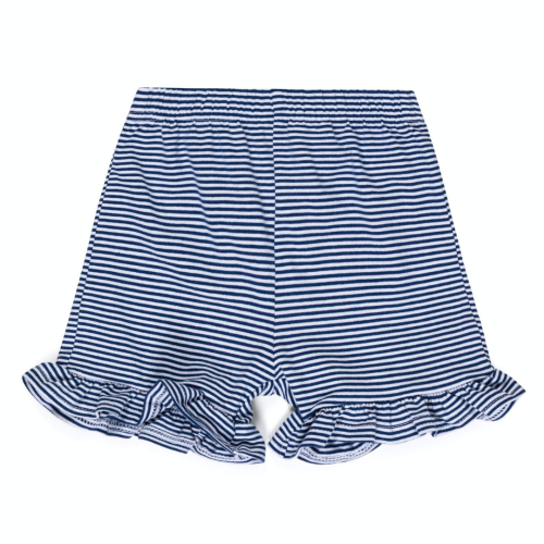Girls Signature Striped Ruffle Shorts