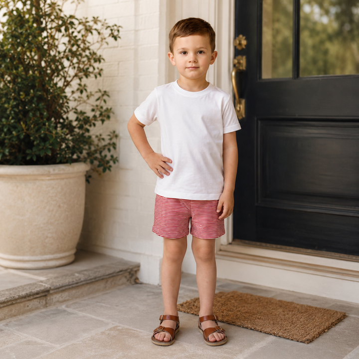 Boys Signature Striped Shorts