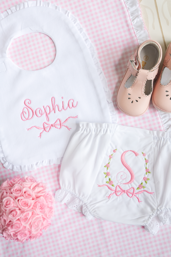 Classic Bow Bib & Bloomer Set