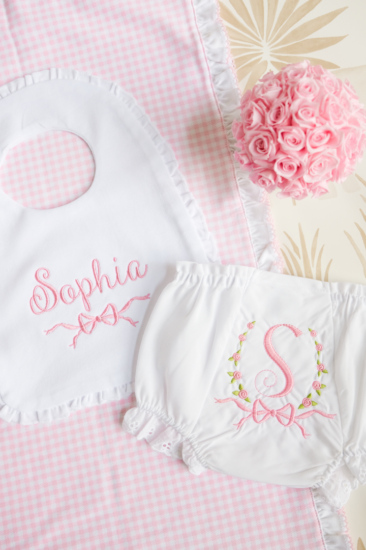 Classic Bow Bib & Bloomer Set