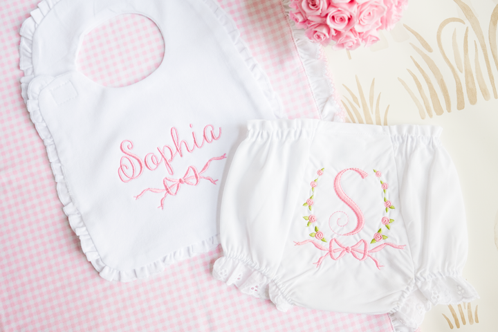 Classic Bow Bib & Bloomer Set