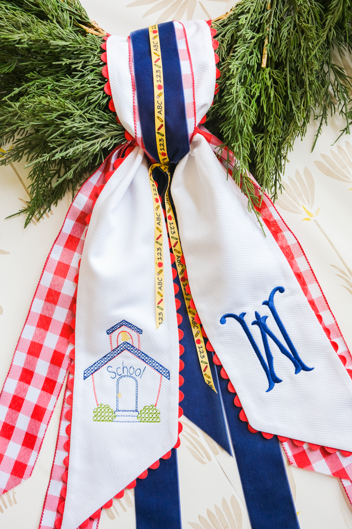 Heirloom Back to School Wreath Sash