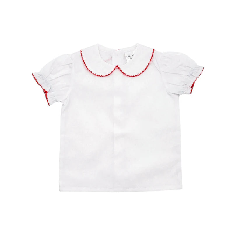 Classic Woven Peter Pan Blouse