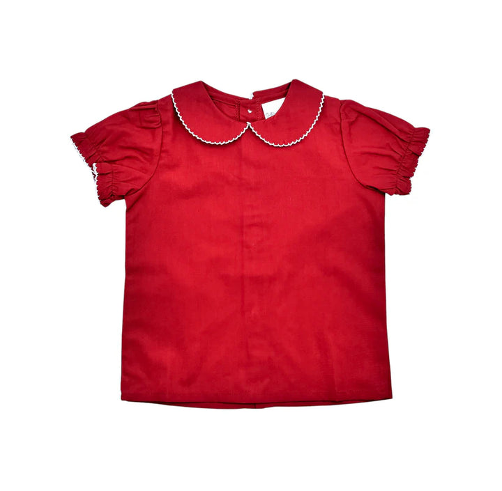 Classic Woven Peter Pan Blouse