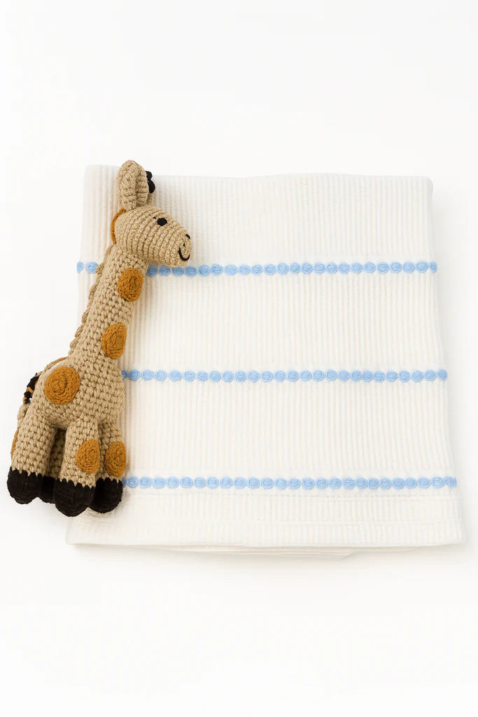 Heritage Stripe Pucker Baby Blanket