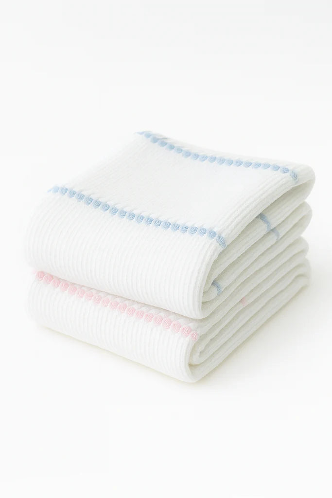 Heritage Stripe Pucker Baby Blanket