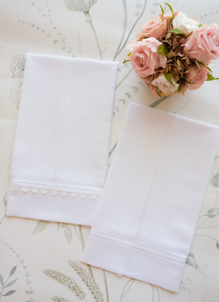 Personalized Holiday Piqué Guest Towel