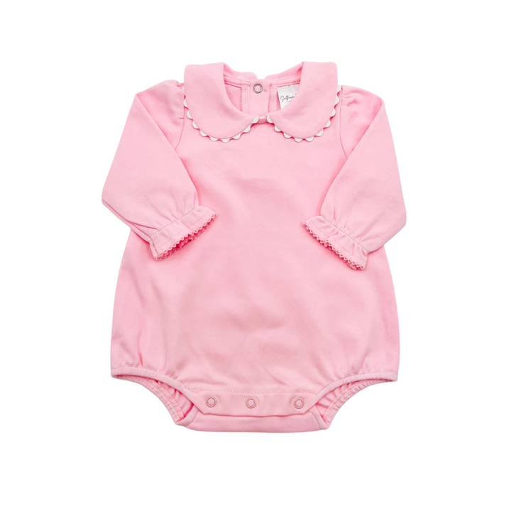 Scallop Collared Long Sleeve Bubble
