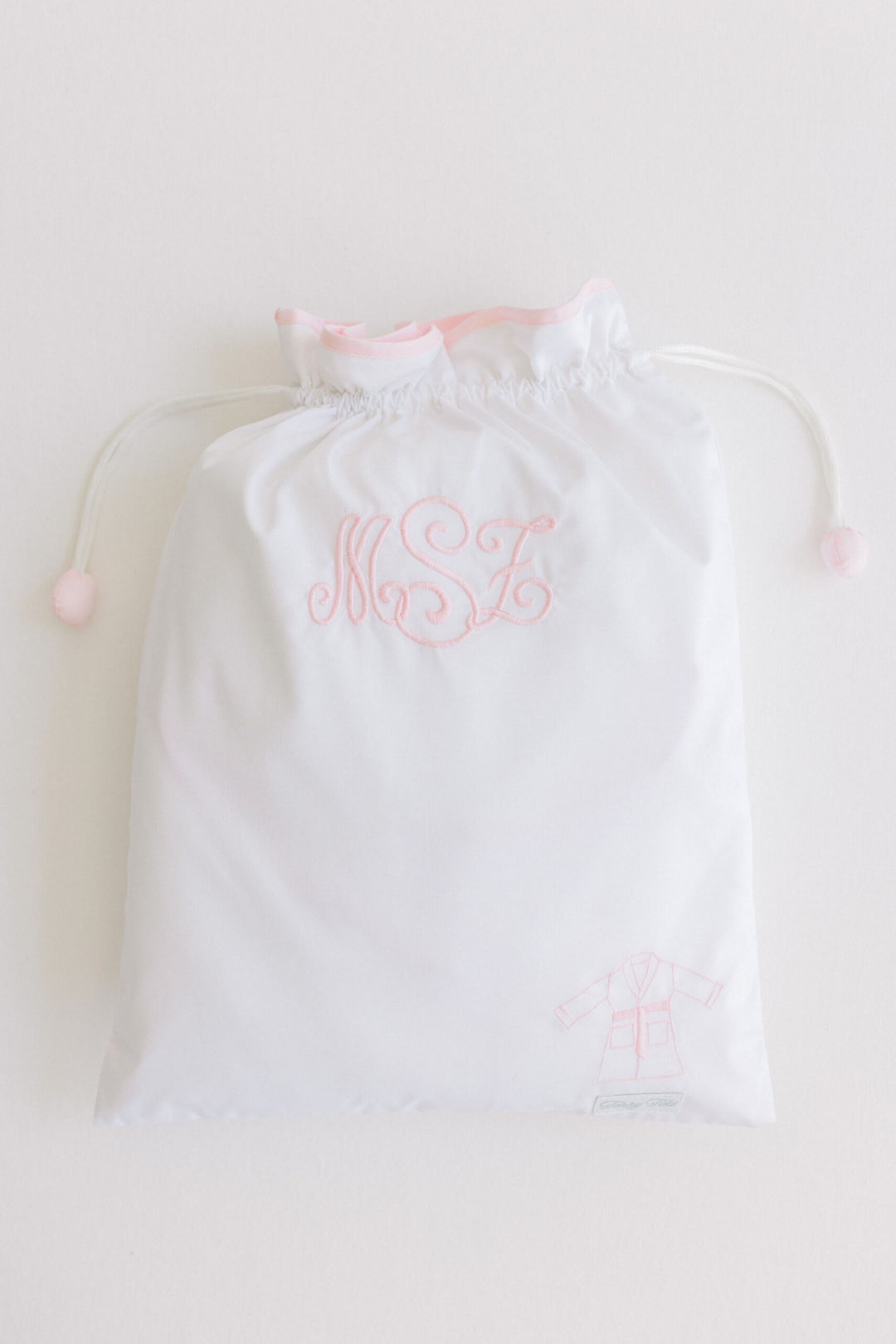 Women’s Luxe Bathrobe- Pink Scallops