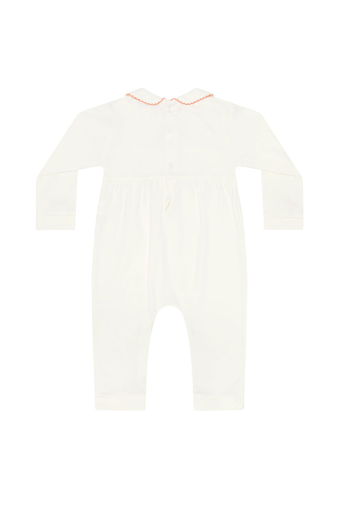 Ivory Pumpkin Patch Embroidered Playsuit