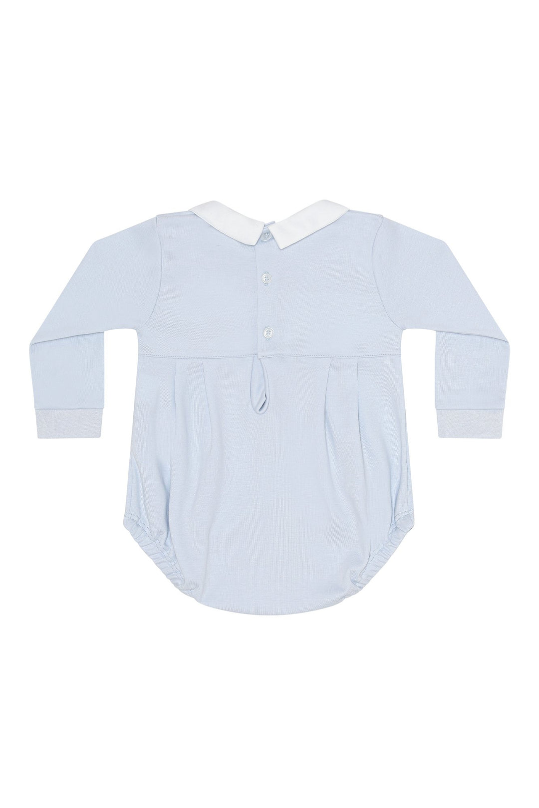 Blue Pumpkin Patch Embroidered Bubble LS
