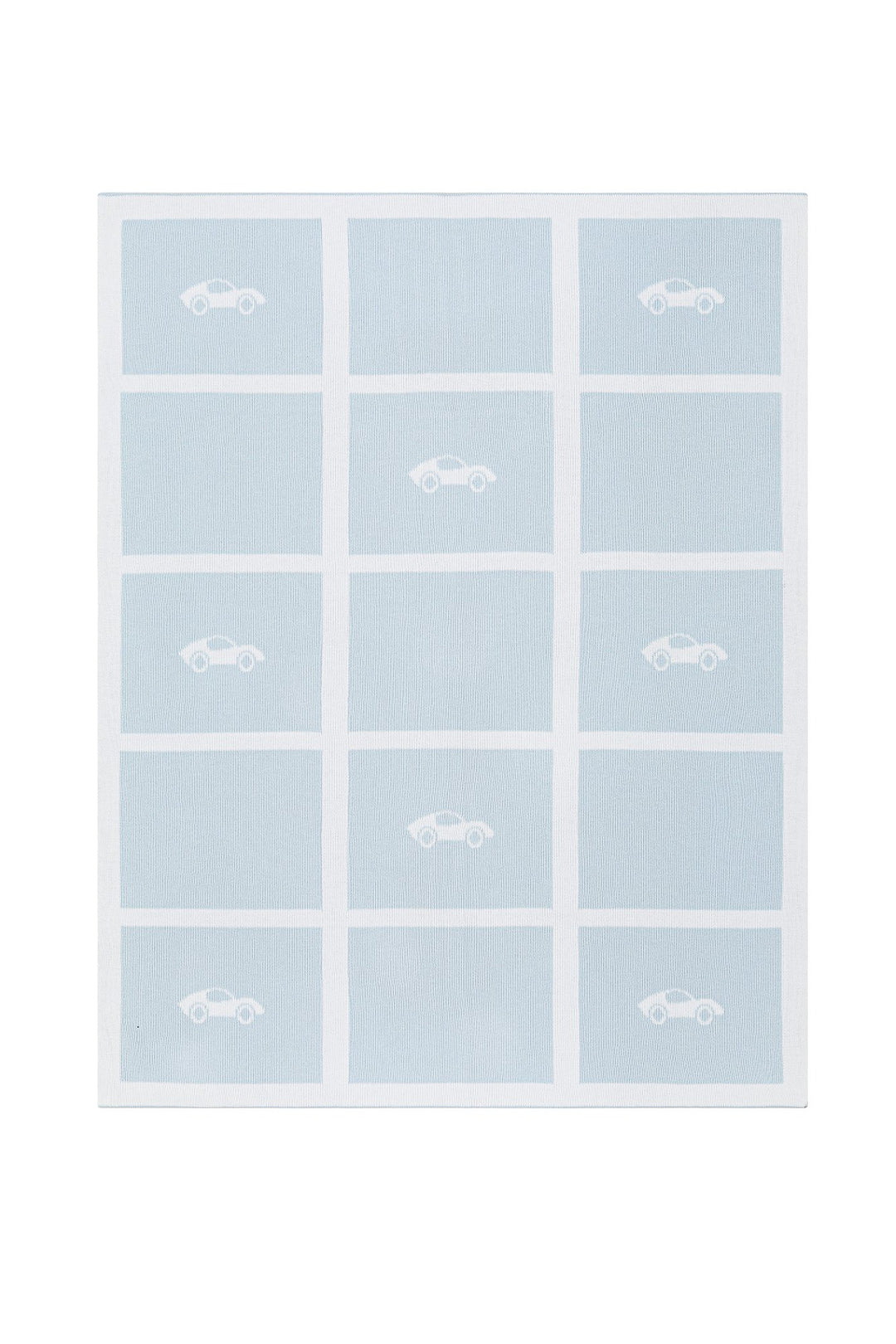 Vintage Car Knit Baby Blanket