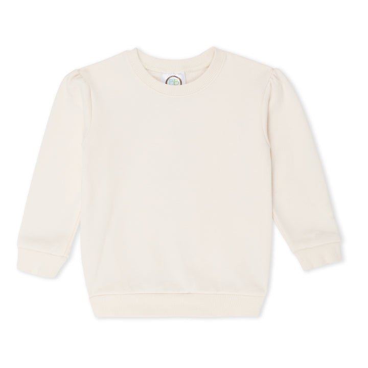 Girl's Puff Sleeve Sweatshirt
