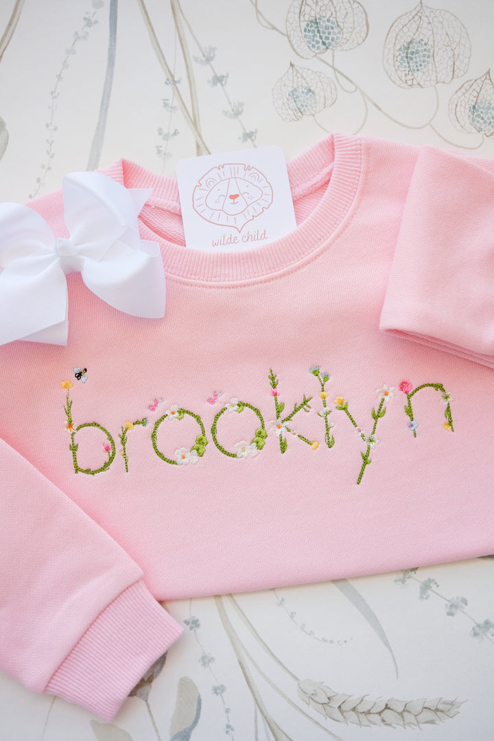 Girl's Puff Sleeve Sweatshirt