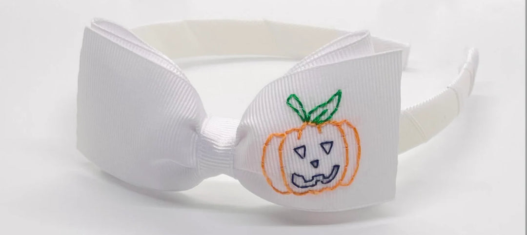 Halloween Hand Embroidered Headbands/Clips *PRE ORDER*