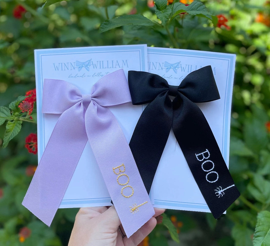 Hand Embroidered Halloween Bows *PRE ORDER*