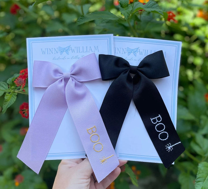 Hand Embroidered Halloween Bows *PRE ORDER*