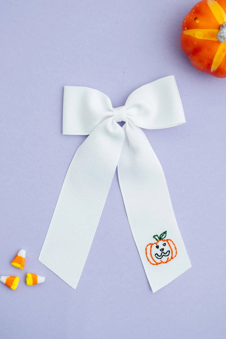 Hand Embroidered Halloween Bows *PRE ORDER*