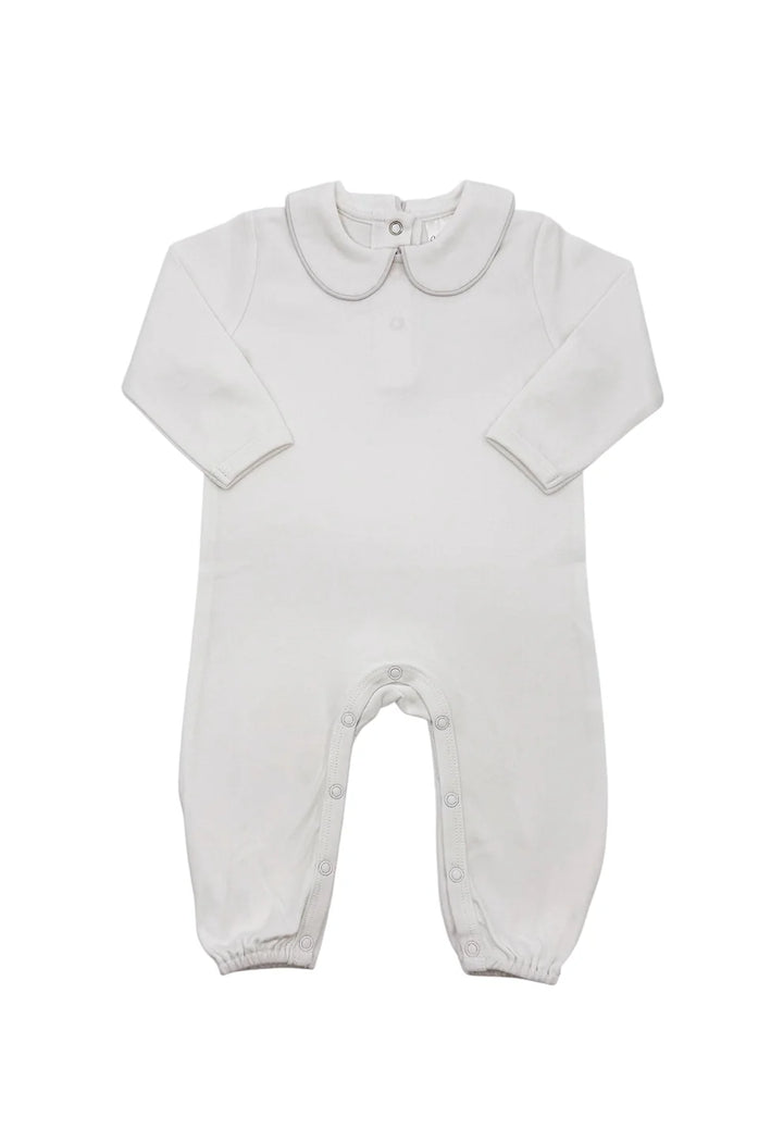 Full Length Onesie- Piping Peter Pan Collar