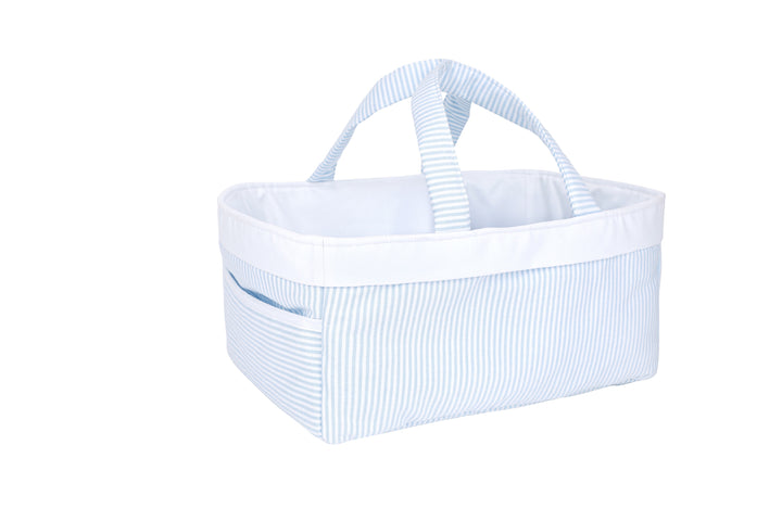 Blue Seersucker Changing Bag