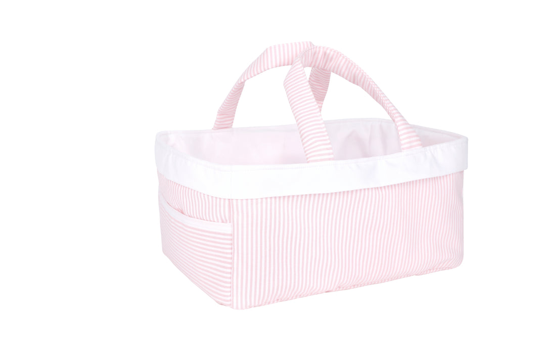 Pink Seersucker Changing Bag