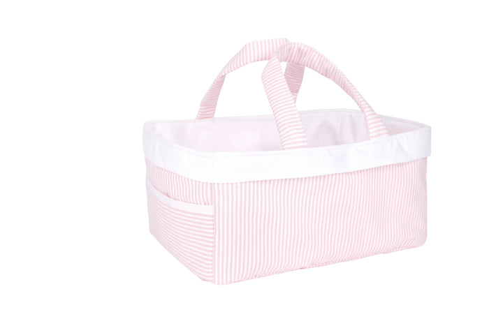 Pink Seersucker Changing Bag