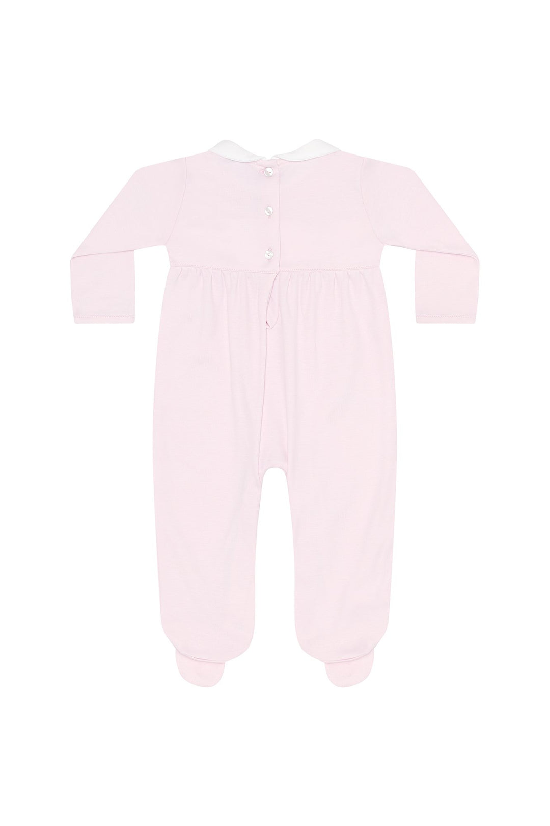 Pink Pumpkin Patch Embroidered Footie