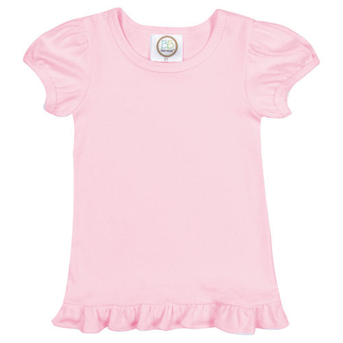 Girl's Ruffle Short Sleeve Tee
