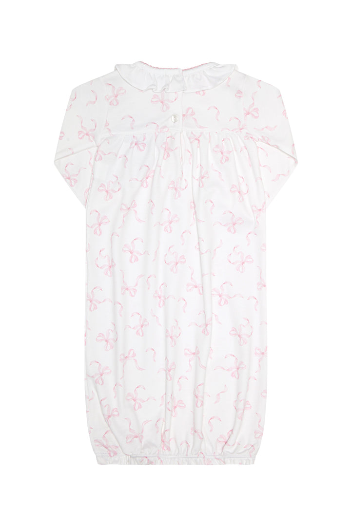 Charming Bows Print Newborn Gown Nellapima