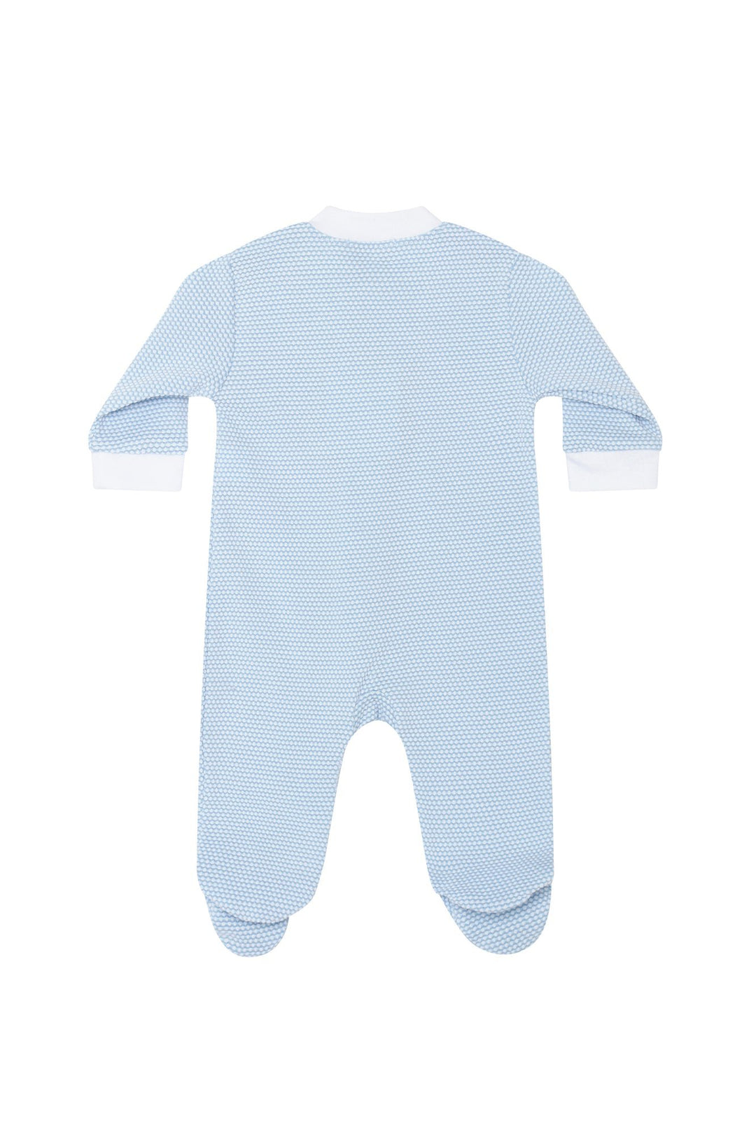Blue Bubble Zipper Footie- Nellapima