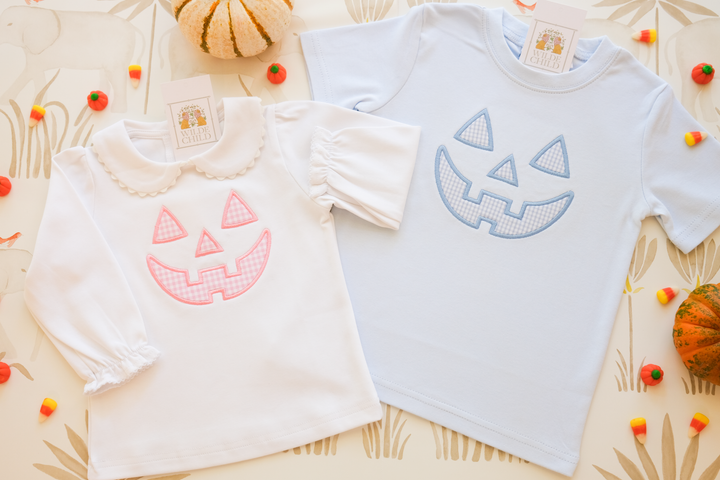 Girl's Scalloped Peter Pan Collar Long Sleeve