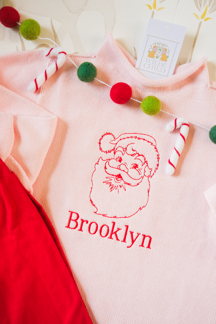 Girls Christmas Rollneck Sweater