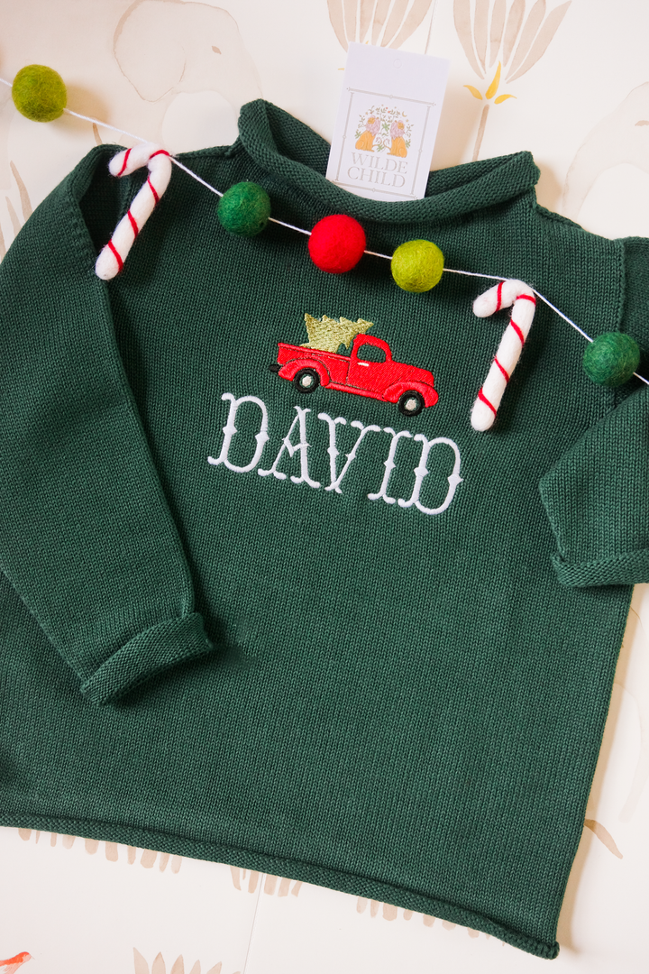 Boys Christmas Rollneck Sweater