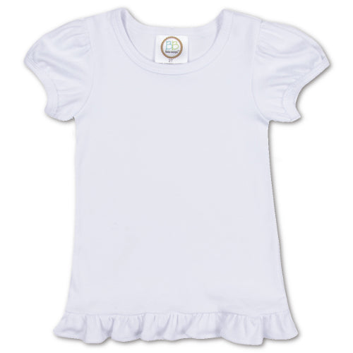 Girl's Ruffle Short Sleeve Tee